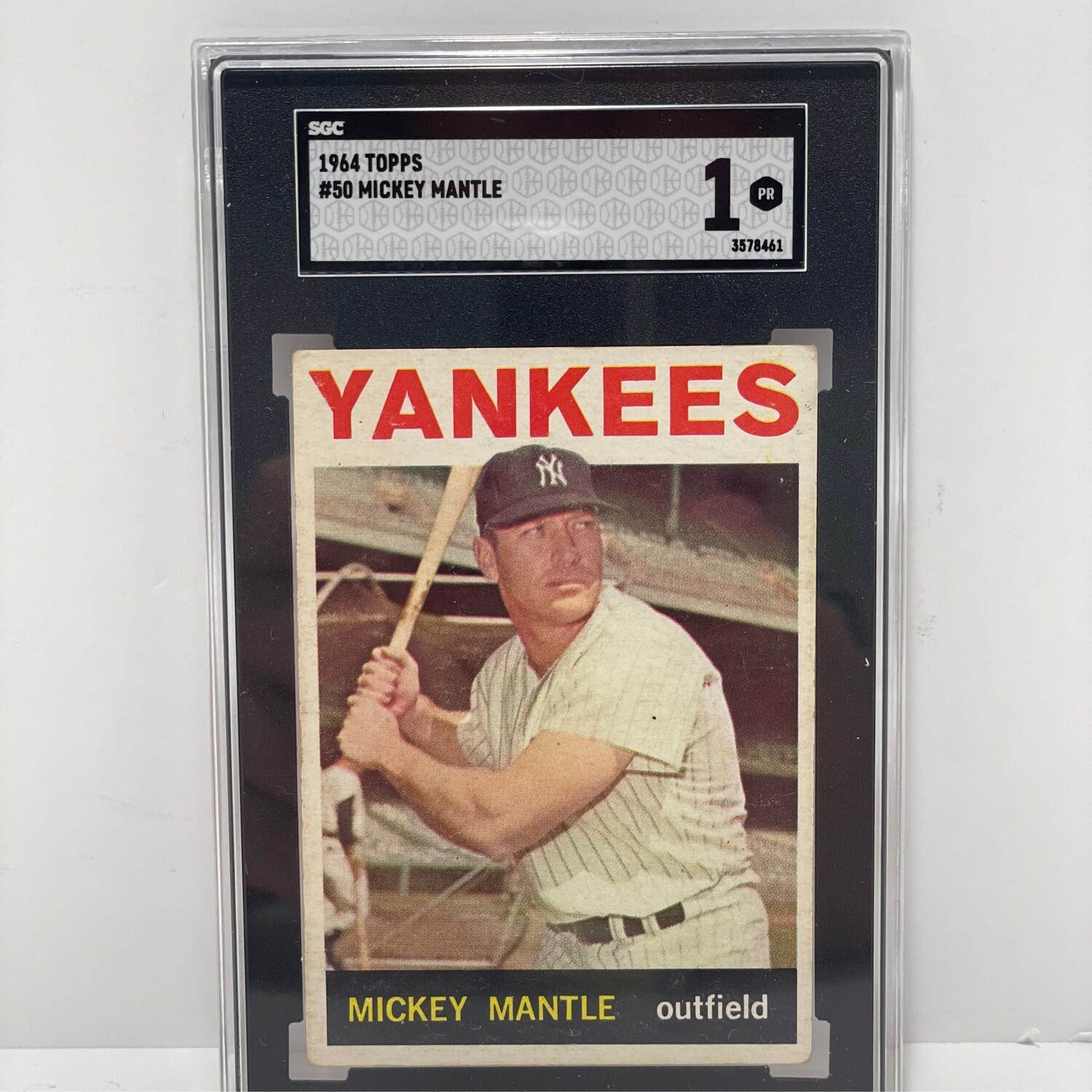 1964 Topps #50 Mickey Mantle SGC 1