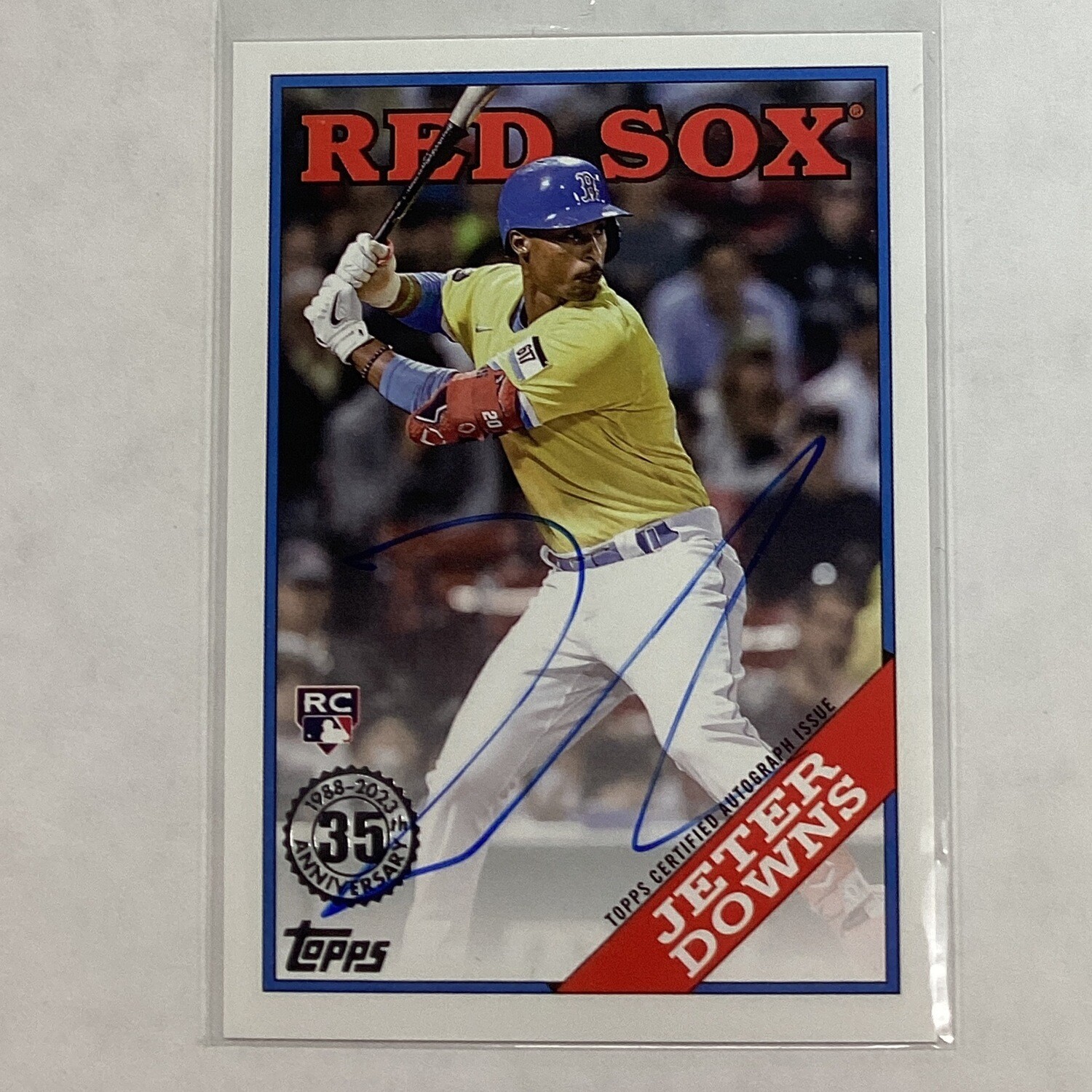 2023 Topps Jeter Downs 35th Anniversary 1988 Autograph 