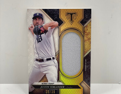 2017 Topps Triple Threads Single Jumbo Relics /36 Justin Verlander