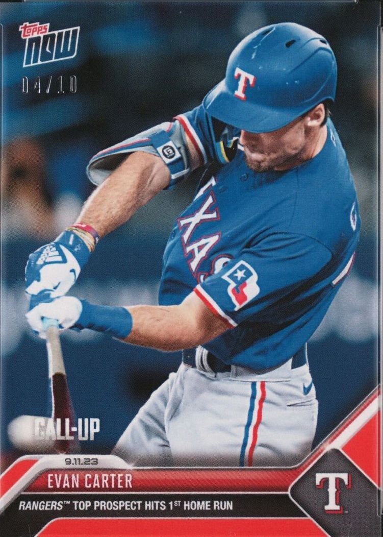 Evan Carter - PROFESSIONAL PHOTO OP Ticket with a 8x10 PRINTED OUT