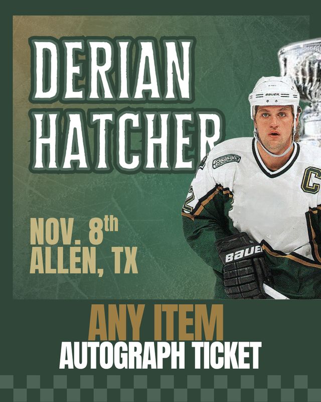 Derian Hatcher - ANY ITEM Autograph Ticket