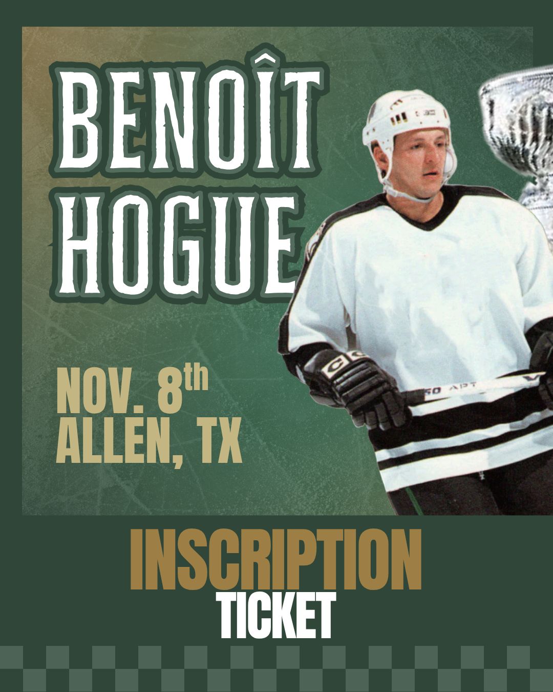 Benoit Hogue - INSCRIPTION Ticket