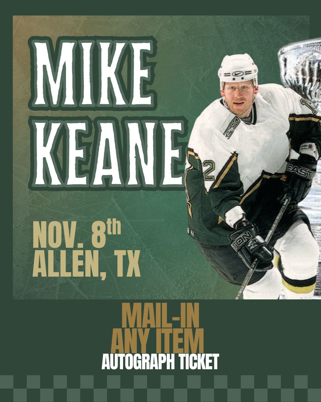 Mike Keane - Mail-In ANY ITEM Autograph Ticket