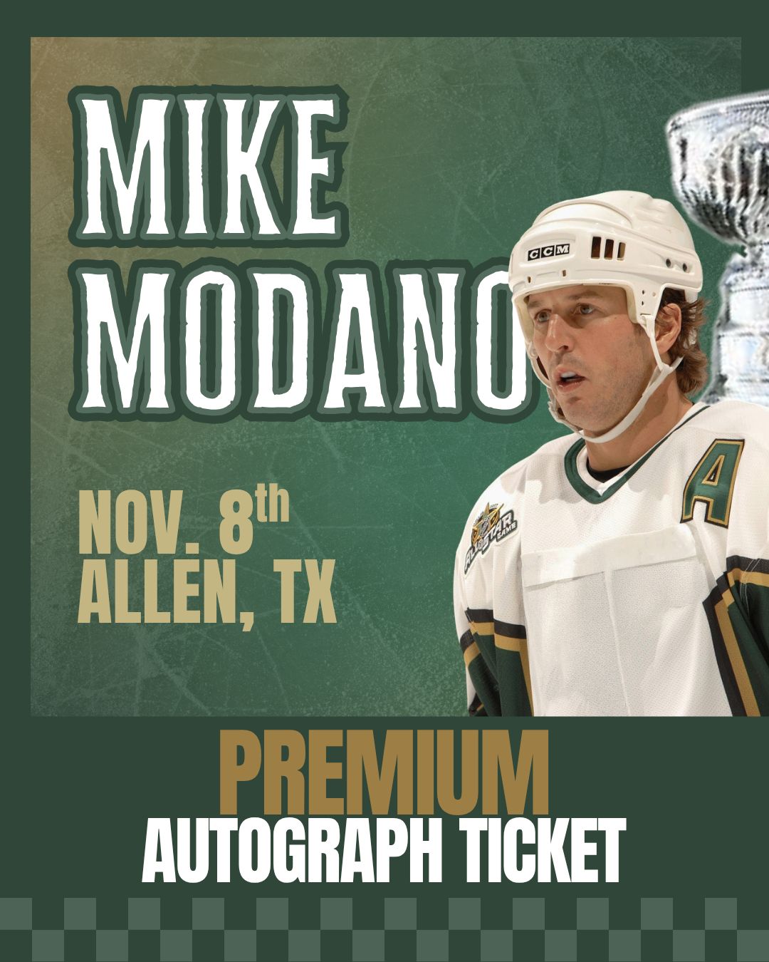 Mike Modano - At the Show PREMIUM Autograph Ticket