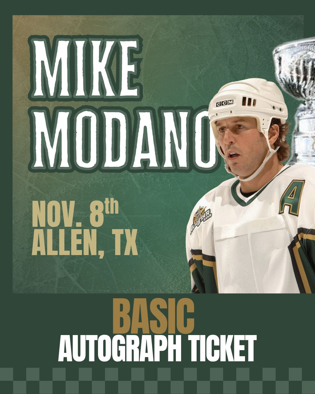 Mike Modano - At the Show BASIC Autograph Ticket