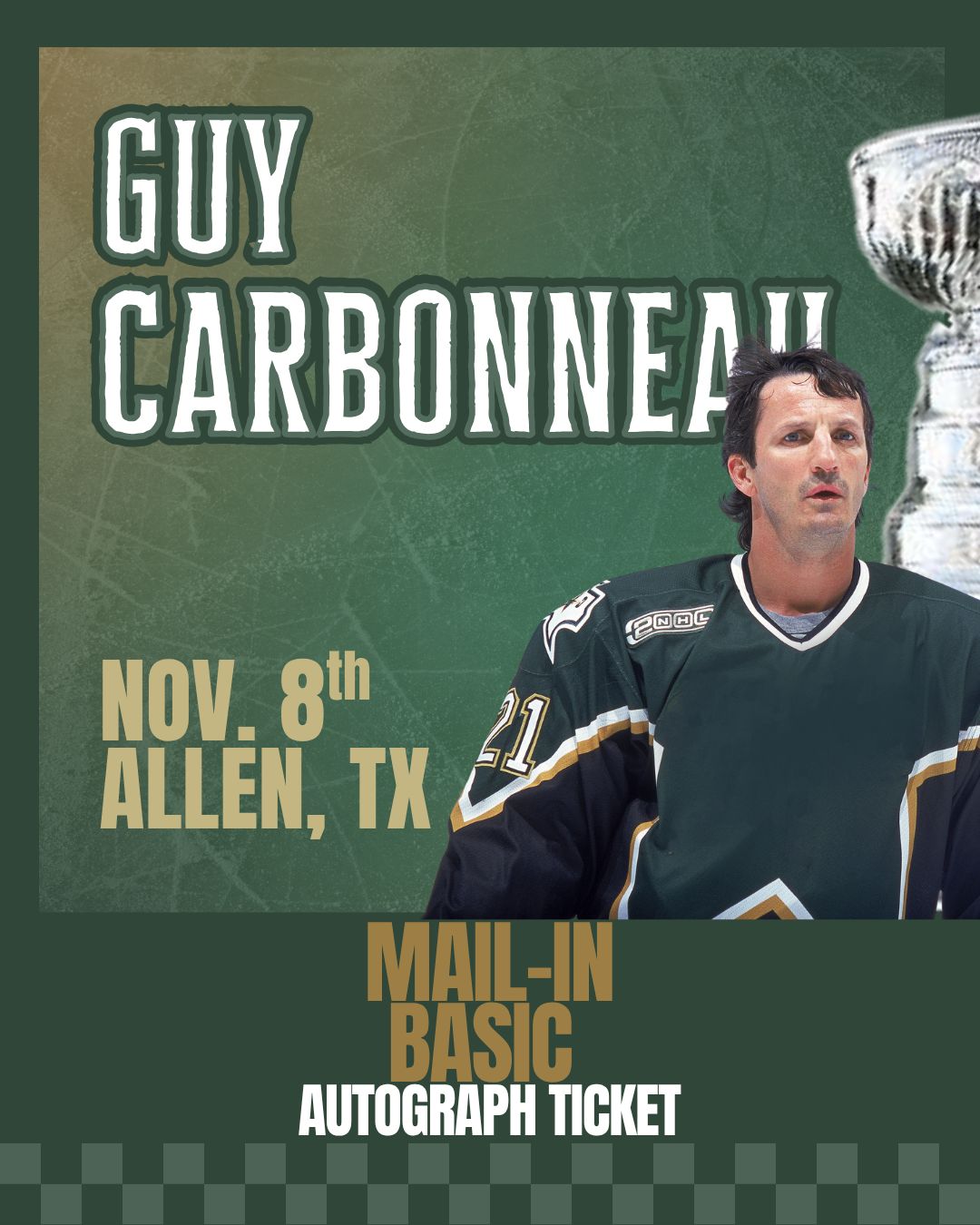 Guy Carbonneau - Mail-In BASIC Autograph Ticket