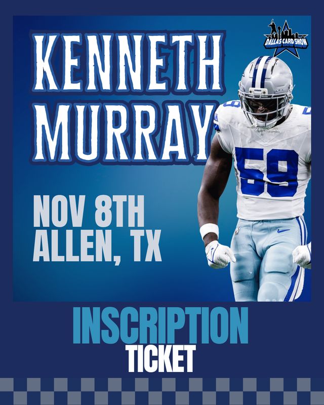 Kenneth Murray - At the Show INSCRIPTION Ticket - UP TO 3 WORDS