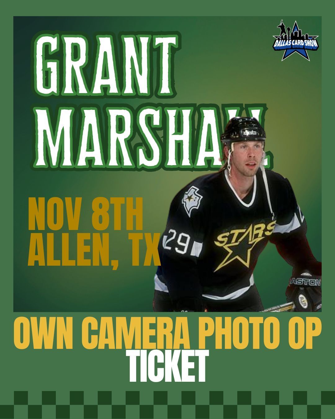 Grant Marshall - OWN CAMERA PHOTO OP Ticket Grant Marshall - OWN CAMERA PHOTO OP Ticket