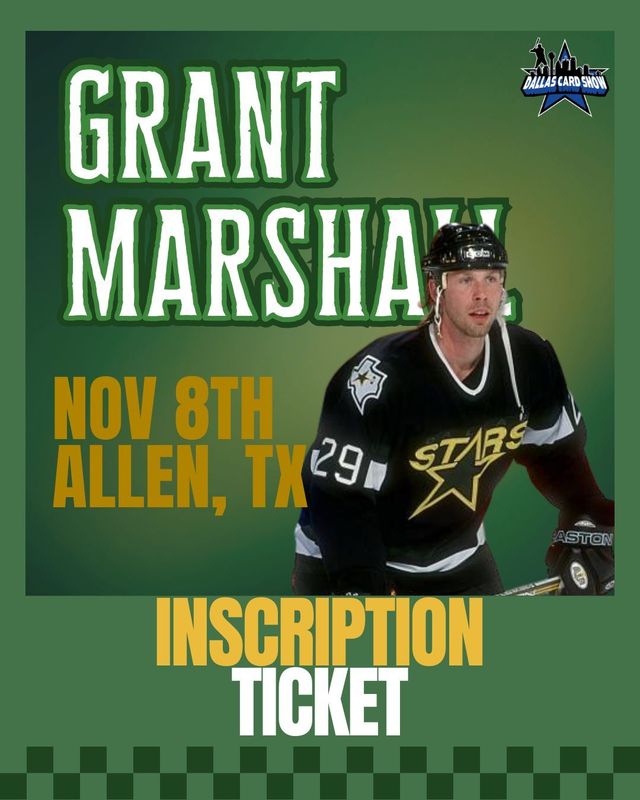 Grant Marshall - INSCRIPTION Ticket