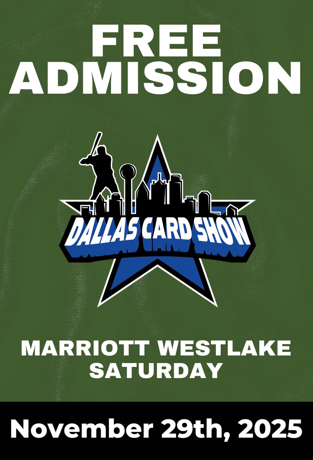 Saturday November 29th - Free Admission