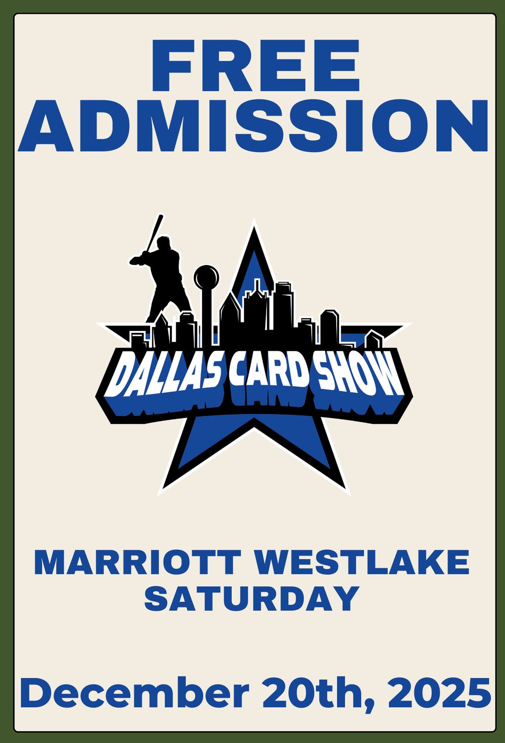 Saturday December 20th - Free Admission