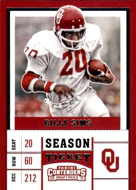 Billy Sims - Mail-In ANY ITEM with FREE HEISMAN Inscription Autograph Ticket