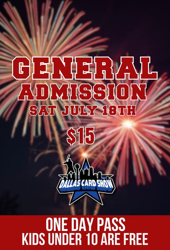 Saturday July 18th - General Admission