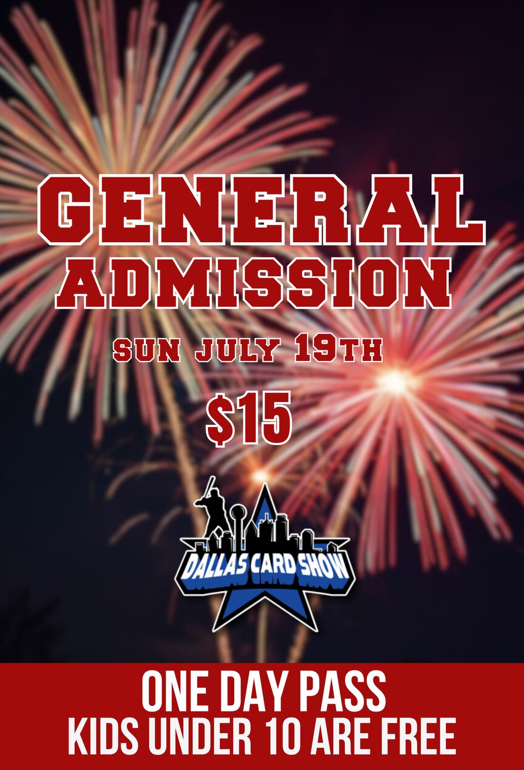 Sunday July 19th - General Admission