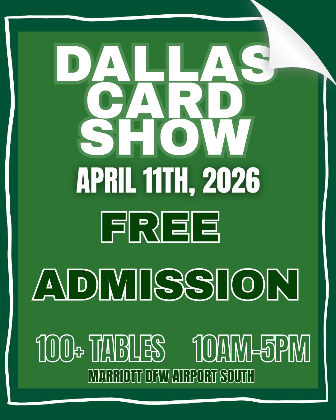 Saturday April 11th - Free Admission