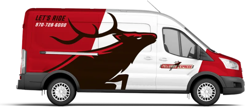 Telluride Express, Round-trip Shared Ride Shuttle between Telluride Airport and Telluride