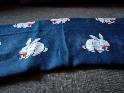 Dark blue bunny scarf