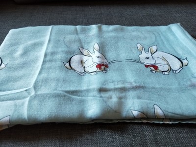  blue bunny scarf