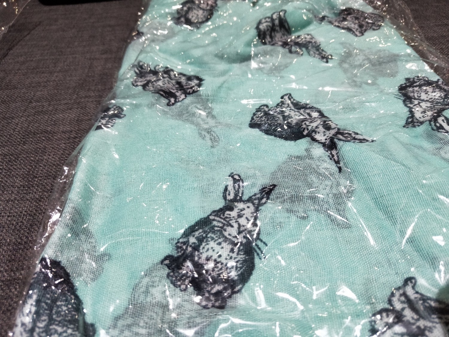 Light Blue bunny scarf