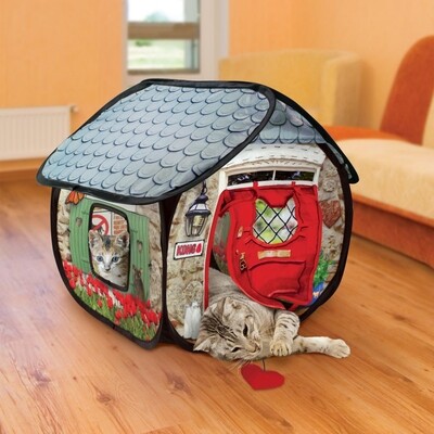 KONG Play Spaces Bungalow Pop-Up Cat House