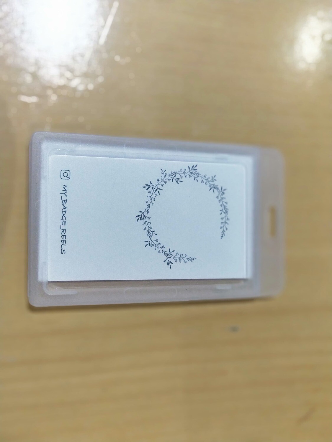 Cardholder clear - hard plastic