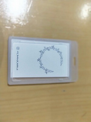 Cardholder clear - hard plastic