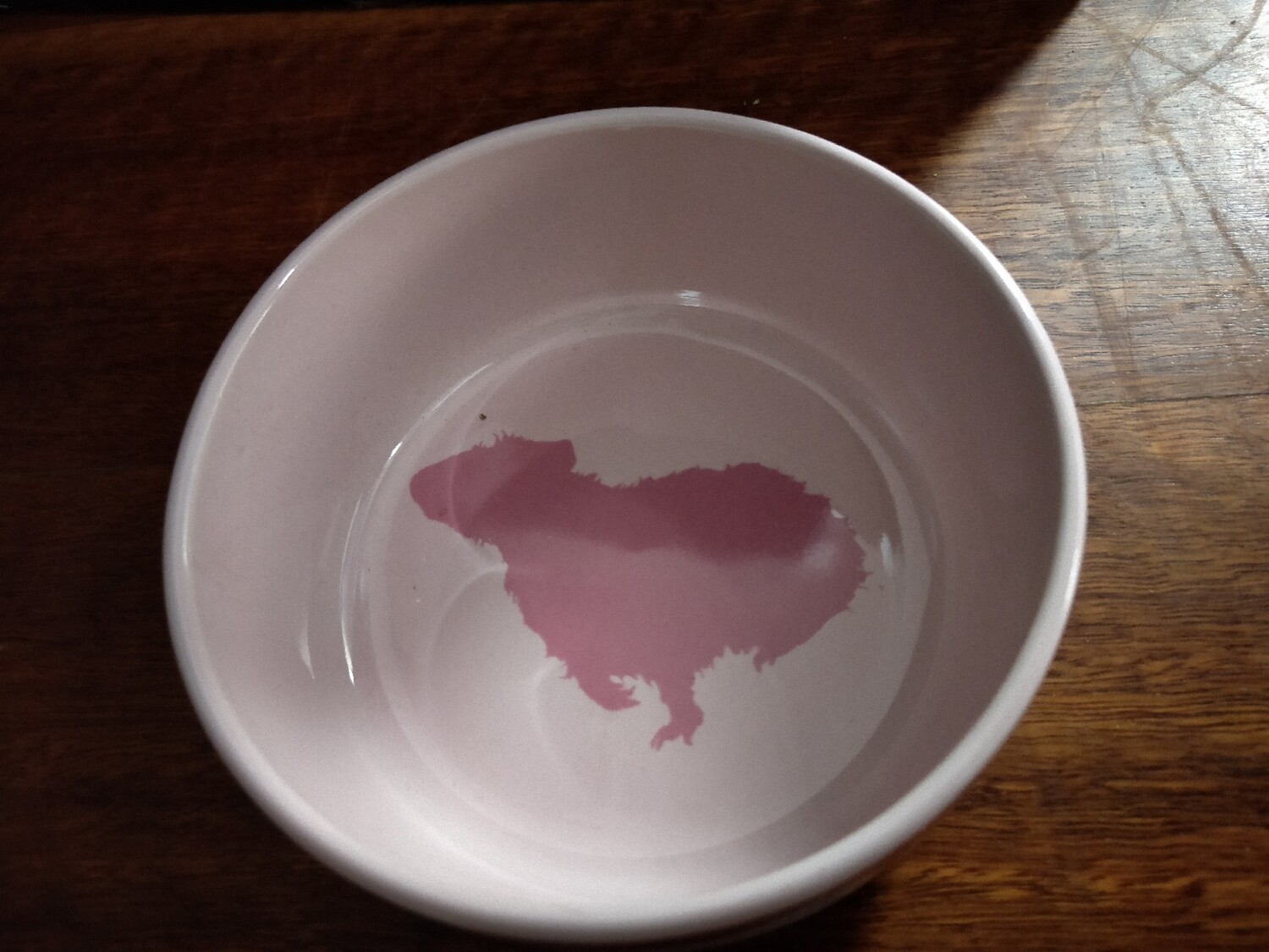 Trixie Ceramic Bowl  with motif Guinea Pig pink