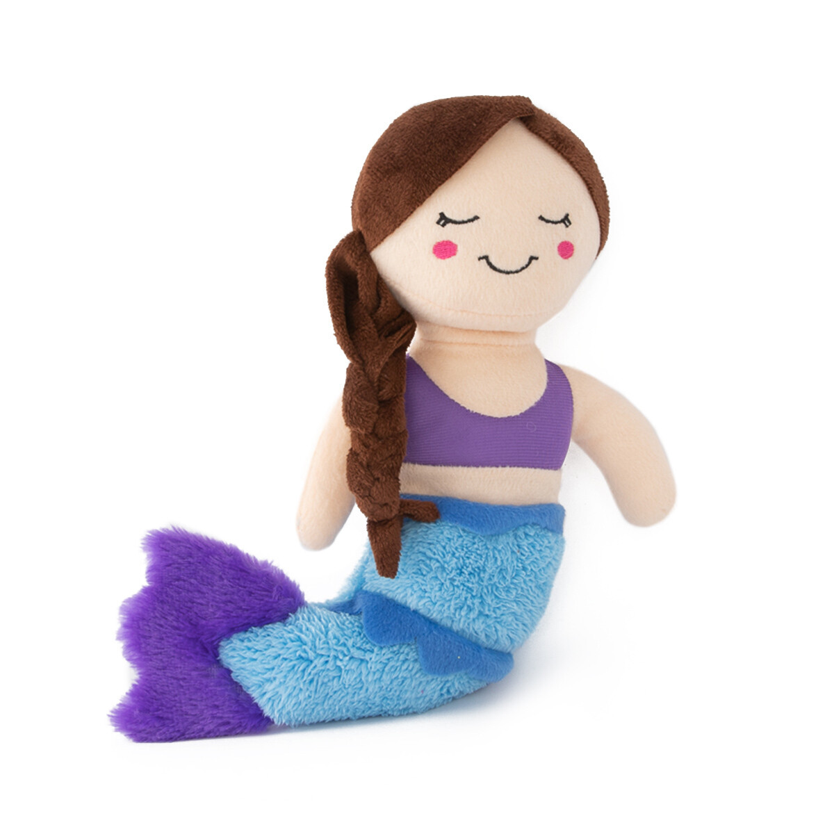 Zippy Paws Storybook Snugglerz Plush Squeaker Toy - Maddy the Mermaid