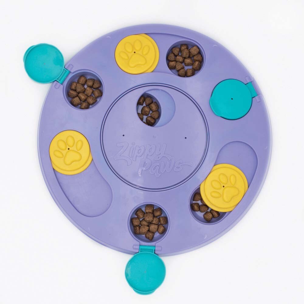 ZippyPaws SMARTY PAWS PUZZLER PUZZLE FEEDER - Purple 28cm