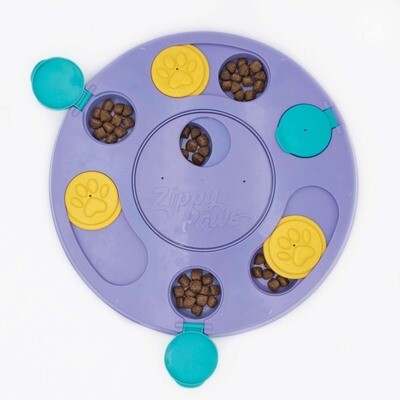 ZippyPaws SMARTY PAWS PUZZLER PUZZLE FEEDER - Purple 28cm