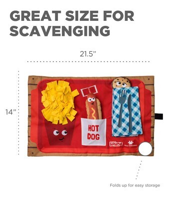Nina Ottosson Interactive Snuffle Activity Puzzle Mat- Fast Food