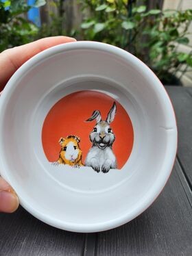 Honey &amp; Hopper Bowl  -- Red
