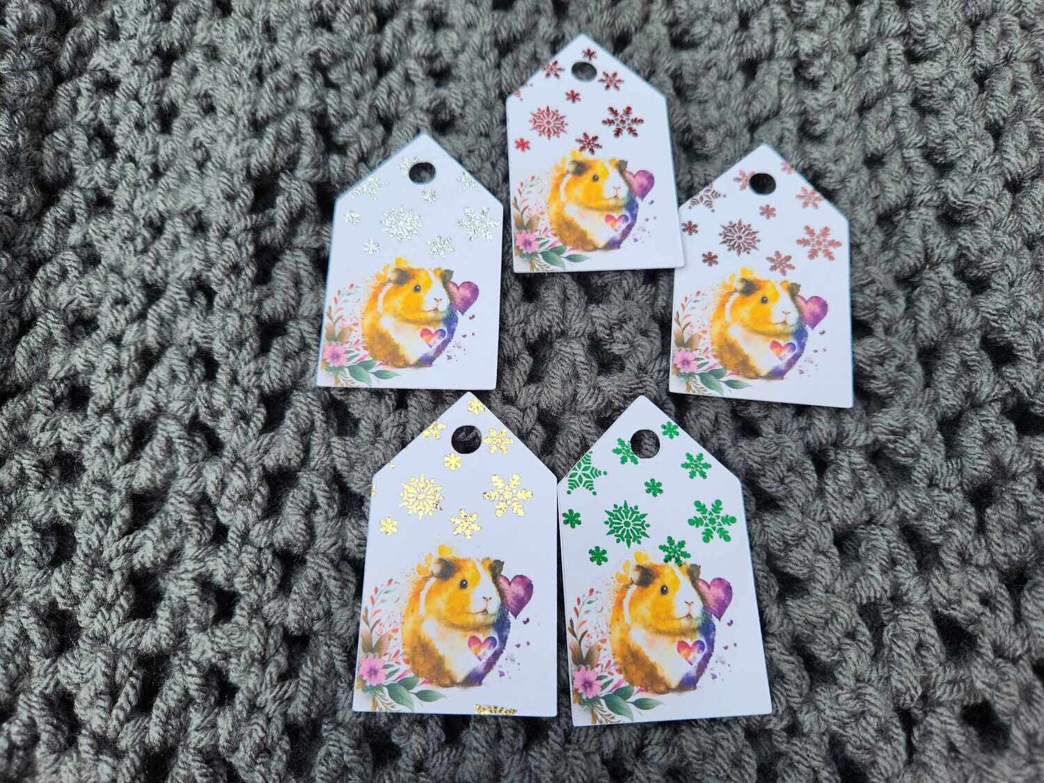Stickered Pets - Guinea Pigs Gift tags - pack of 5
