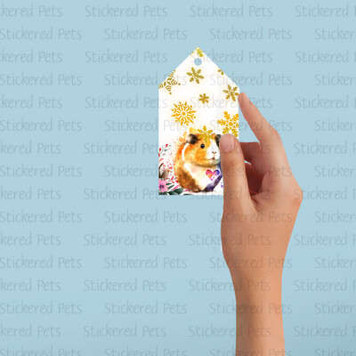 Stickered Pets - Guinea Pigs Gift tags - pack of 5
