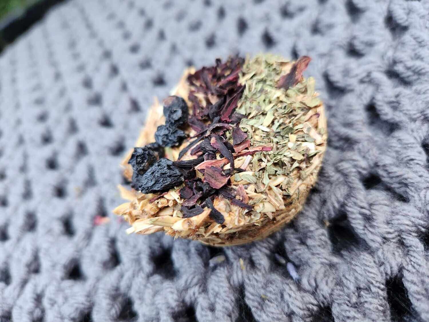 Mosuki Muffin - Blueberry, Hibiscus and peppermint