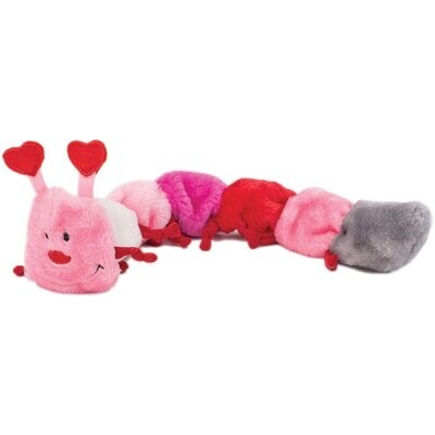 Zippy Paws CATERPILLAR LARGE w/SQUEAKERS Pink 50.5x7.5cm