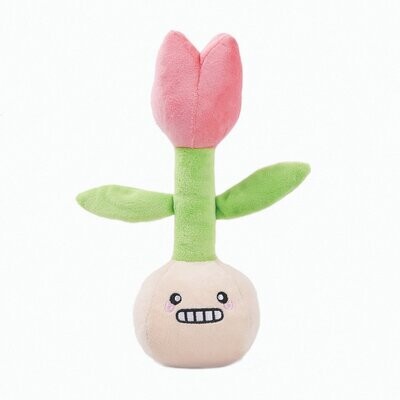 HugSmart FUZZY FRIENDZ DOG TOY PUPPY GARDEN TULIP 27x12x12cm