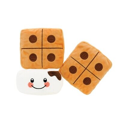HugSmart FUZZY FRIENDZ DOG TOY CAMPING PUP S'MORE 11x10x12.7cm