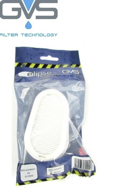 Coppia filtri antiodore di ricambio per maschere SPR299-SPR501-SPR502 GVS SPR336 P3