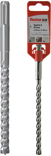 Punta per calcestruzzo FISCHER SDS Plus Quattric II - varie misure
