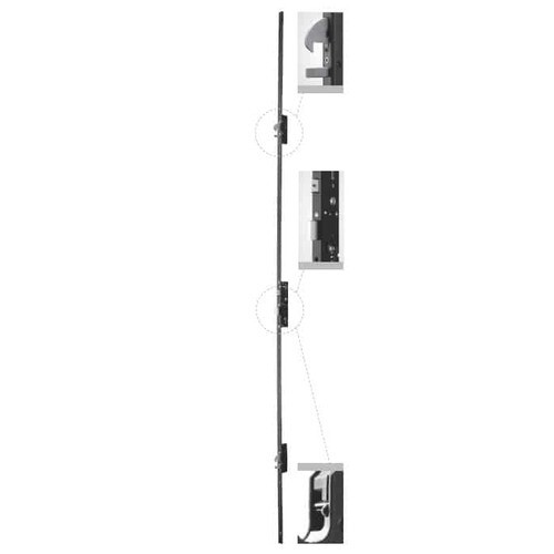 Serratura multipunto da infilare ad ingranaggi frontale 2300x24x3 mm per montanti ISEO PERFORMA SERIE 725501