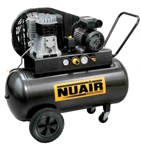 Compressore bicilindrico 2 HP 100 LT 10 BAR NUAIR B2800B/2M/100 TECH 28FA404NUA