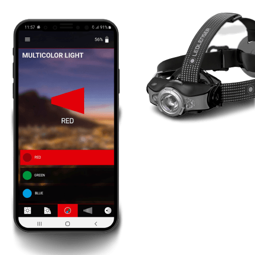 LEDLENSER TORCIA FRONTALE  MH11 NERO/ARANCIO