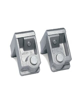 Coppia di Squadrette in alluminio meccaniche filettate -DX SX CONFEZIONE DA 100pz