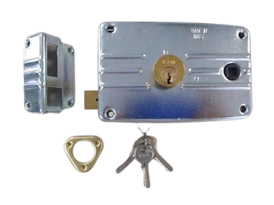 Serratura sx con quadro maniglia per serramenti metallici ISEO PORTONCINO cod. 486604