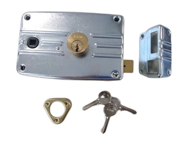 Serratura dx con quadro maniglia per serramenti metallici ISEO PORTONCINO cod. 485604