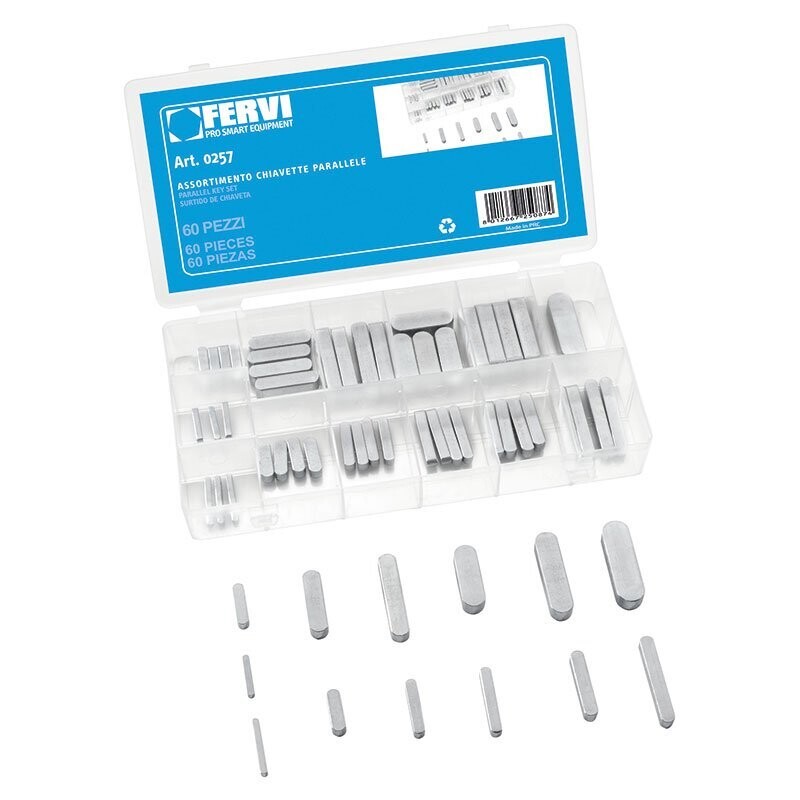 FERVI ASSORTIMENTO CHIAVETTE PARALLELE 60pz