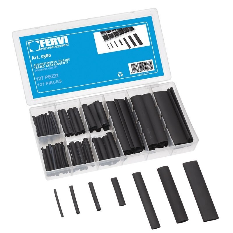 FERVI ASSORTIMENTO GUAINE TERMORESTRINGENTI 127pz