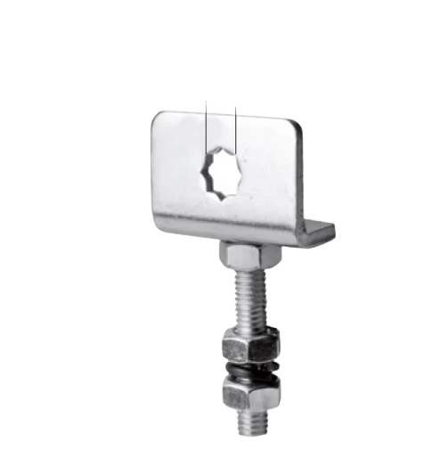 Staffa supporto "L" regolabile vite zincata M10 COMUNELLO SHOWIN