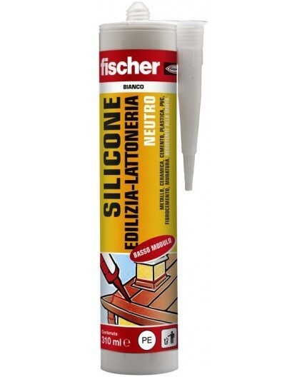 FISCHER SILICONE NEUTRO 310 ML  EDILIZIA LATTONERIA/FACCIATE